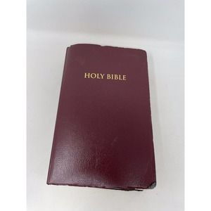 Holy Bible NKJV 412R Red Letter Dictionary Concordance Nelson 1982